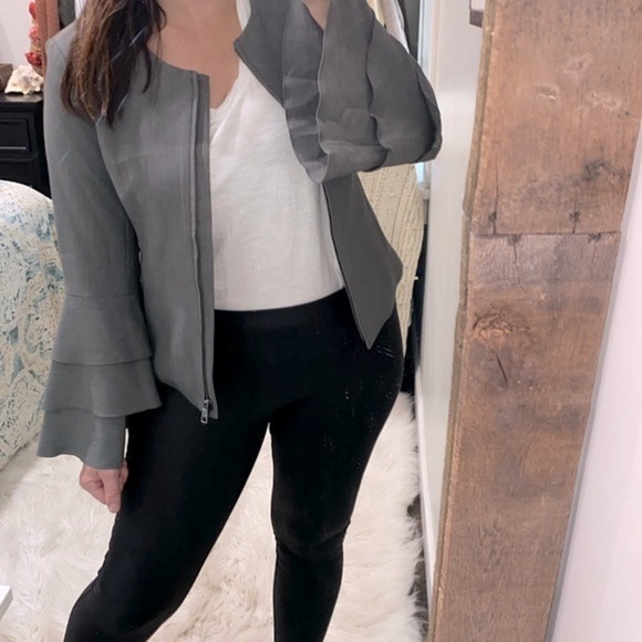 Banana Republic grey blazer jacket size 6 - Picture 2 of 7